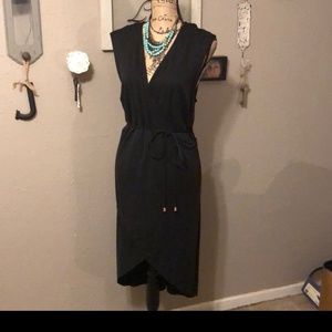 A new day black tulip front dress